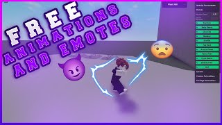 ROBLOX FREE ANIMATIONS AND DANCES AND EMOTE SCRIPT [upl. by Branham689]