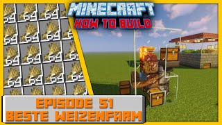 BESTE automatische Weizenfarm in Minecraft 121 extrem einfach  Minecraft How To Build EP 51 [upl. by Ahsaela]