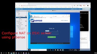 VMWARE How to configure NAT network on VMWARE ESXi using pfSense [upl. by Nnaeoj724]