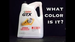 Castrol GTX 20w50  What color is it  Bundys Garage [upl. by Dyson]