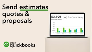 How to send estimates quotes amp proposals in QuickBooks Online [upl. by Atiuqrahs]