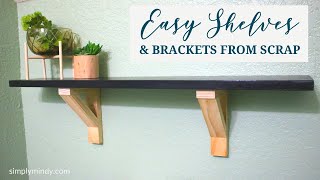 Making Wall Shelves From Scrap Wood [upl. by Araet]