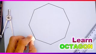 How to Draw an Octagon StepbyStep [upl. by Cirtemed536]