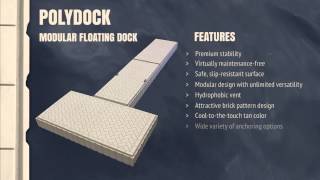 PolyDock Plastic Modular Floating Dock System [upl. by Ybsorc]