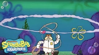 Sheriff Sandy Cheeks 🤠 vs The Bull Worm Episode 1  SpongeBob [upl. by Ydak]