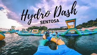 FLOATING Water Park Singapore  Hydrodash Sentosa [upl. by Ilaire]