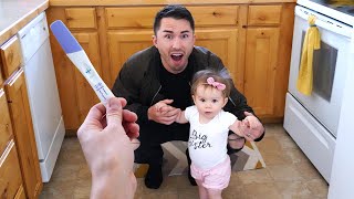 Wife Surprises Husband With UNEXPECTED Pregnancy Announcement [upl. by Aikam]