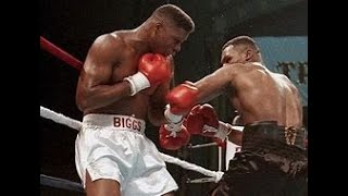 Mike Tyson vs Tyrell Biggs Highlights [upl. by Eidahs]