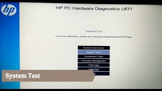 HP pc hardware diagnostics UEFI [upl. by Nagiam741]