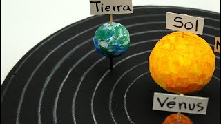 Cómo hacer el sistema solar muy fácil  how to make the solar system [upl. by Arlynne]