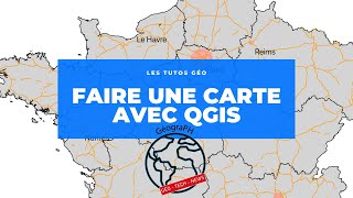 Comment faire une carte facilement en géographie avec QGis 3  Tuto [upl. by Griff]