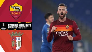 Roma vs Braga Extended Highlights  UCL on CBS Sports [upl. by Enileve500]