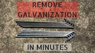 How To Remove Galvanization From Steel [upl. by Westley]