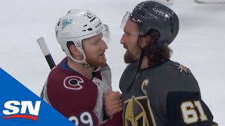 Vegas Golden Knights And Colorado Avalanche Shake Hands After Thrilling Series [upl. by Deeann]