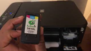 Canon Pixma 3650 2021 Changing Ink Catridge and Re inserting [upl. by Hastings113]