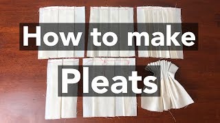 How to make Pleats tutorial [upl. by Efar]