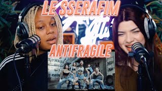 LE SSERAFIM 르세라핌 ANTIFRAGILE OFFICIAL MV reaction [upl. by Melquist224]