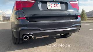 BMW X3 Valvetronic Designs Exhaust Demonstration [upl. by Nani]