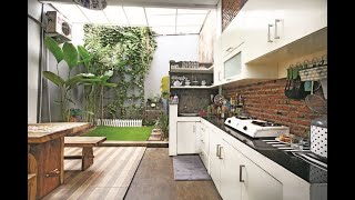 44 DESAIN RUANG DAPUR KONSEP TERBUKA MINIMALIS  INSPIRASI MODEL DAPUR SEDERHANA DENGAN TAMAN [upl. by Intruoc]