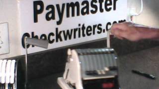 Paymaster CheckWriter Model 8000 [upl. by Theressa23]