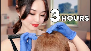 ASMR Sleep Recovery  3 Hours of Hair Treatments [upl. by Eimaral]