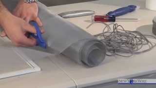 Howto Install Aluminum Window Screen [upl. by Marcy]