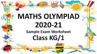 Maths Olympiad Practice Worksheet  Class KG  Class 1  IMO [upl. by Phi]