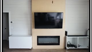 Building An Electric Fireplace Wall Surround [upl. by Bethesde]