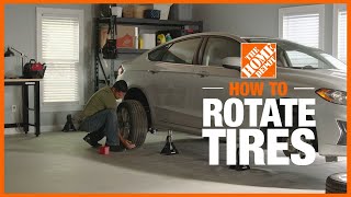 How to Rotate Tires  DIY Car Repairs  The Home Depot [upl. by Turoff]