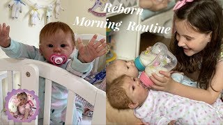 Reborn Morning Routine with a Toddler and Newborn Twins [upl. by Ydal]