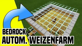 Vollautomatische Weizenfarm Minecraft Bedrock  so einfach und doch genial [upl. by Annie167]