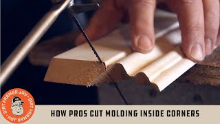 How Pros Cut Molding Inside Corners [upl. by Ximenez]