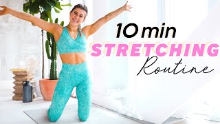 10 min FULL BODY STRETCH  FLEXIBILITY ROUTINE  Beginner to Advanced [upl. by Bill]