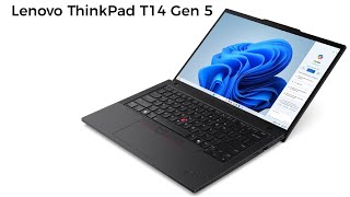 Lenovo ThinkPad T14 Gen 5 Laptop First Look  Review Full Specifications [upl. by Dwane]