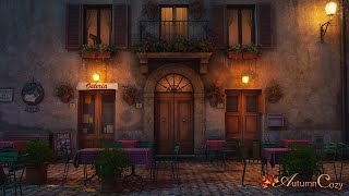 COZY ITALIAN CAFE AMBIENCE Chatter Wine Pouring Music Night Sounds [upl. by Adar]