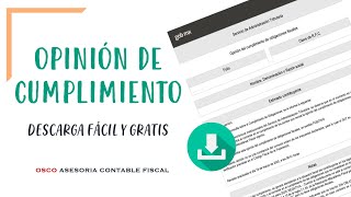 Descarga tu Opinión de Cumplimiento de Obligaciones Fiscales  SAT 2020  OSCO [upl. by Darbie53]