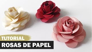 Como fazer uma rosa de papel [upl. by Noraf]