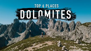 TOP 6 DOLOMITES destinations you MUST visit [upl. by Hannover128]