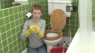 How To Unblock A Toilet [upl. by Anitnerolf760]