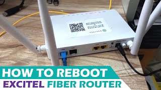 How to Reboot amp Reset Excitel Fiber Router  How to Reboot Any Router Qucik amp Instant [upl. by Aretak]