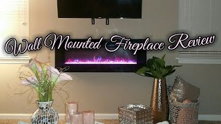 Unboxing amp Installing • Wall Mounted Fireplace [upl. by Herwick]