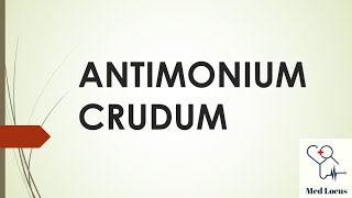 Essence of Antimonium Crudum [upl. by Gilles]