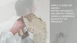 NOVACOLOR ARCHI PIETRA INTONACO STONE PLASTER ENGLISH [upl. by Adiehsar]