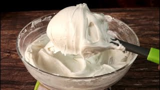 Condensed Milk Whipped Cream Recipe  How To Make Whipped Cream IcingFrosting Easily At Home [upl. by Fuhrman89]