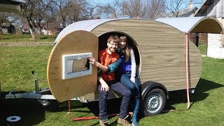 Teardrop trailer build Full timelapse video [upl. by Ahseal]