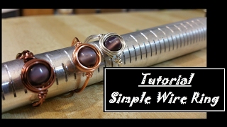 Simple Wire Ring Tutorial [upl. by Newhall]