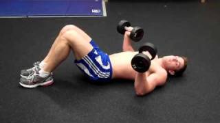 How To Dumbbell Floor Press [upl. by Nerval]