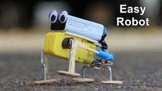 A simple walking Robot project for Kids using DC Motor [upl. by Spragens297]