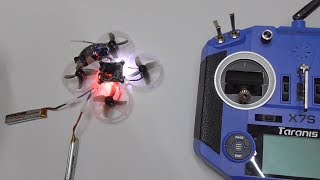 Happymodel Mobula7  Brushless Micro Whoop Drone Binding Switches Betaflight [upl. by Ellecram600]