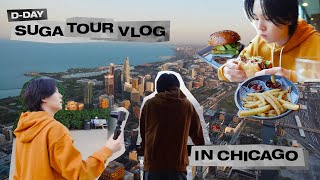 SUGA VLOG DDAY TOUR in Chicago [upl. by Gnilrets928]